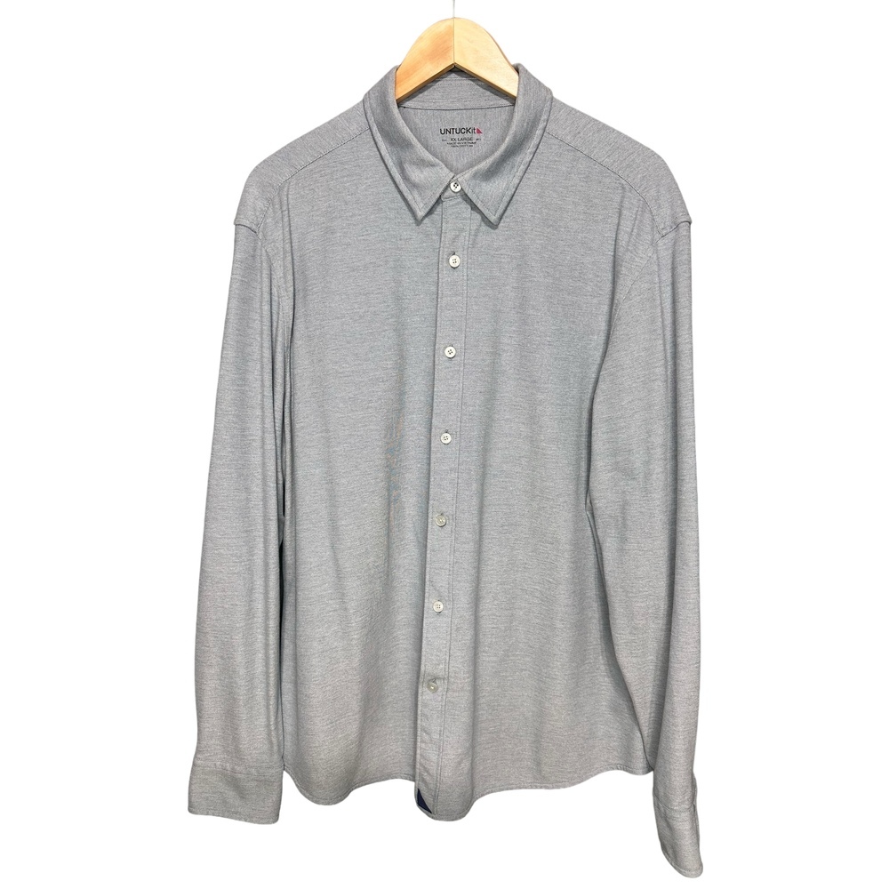 UNTUCKit Mens Button Down Shirt Long Sleeve XXL light blue​